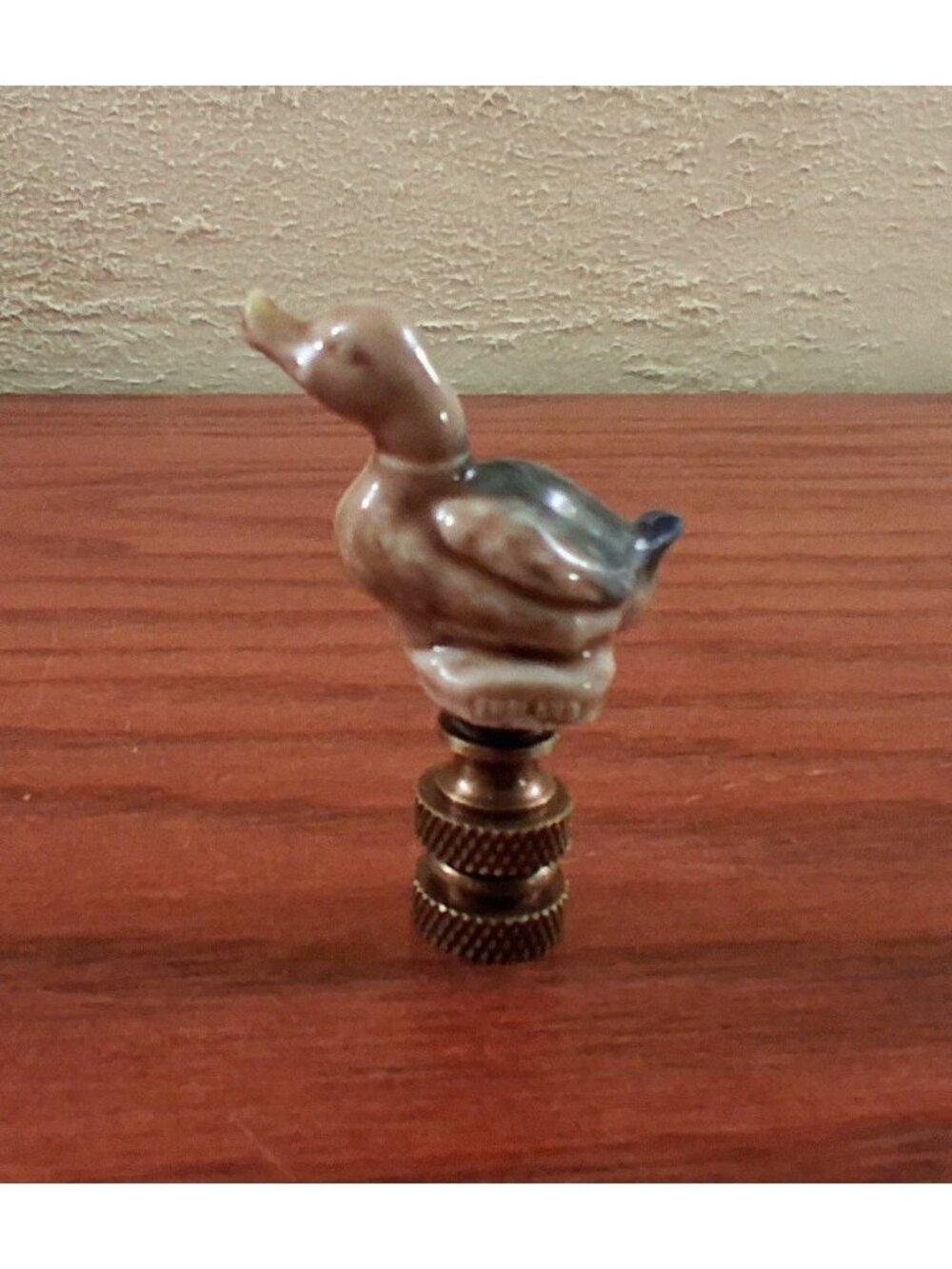 Baby Duck Bird Lamp Finial Shade Topper Whimsical Vintage